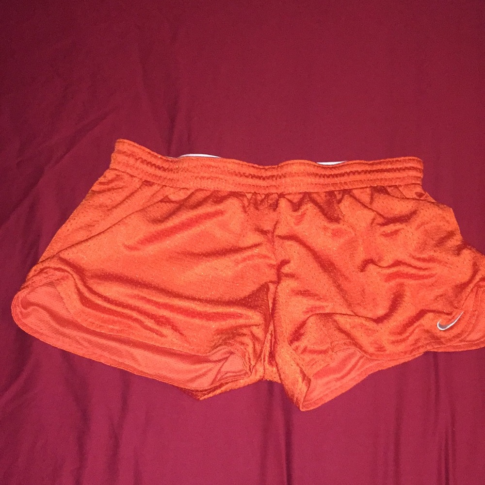 Orange Nike Workout Shorts